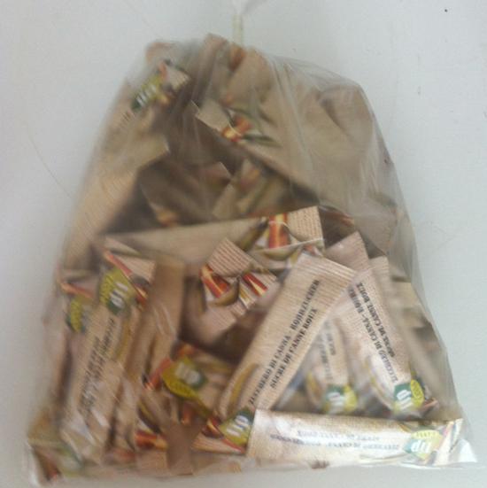 Braune Zuckerbeutel 100 Stk
