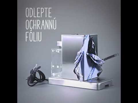 Kleine Pod-Maschine aus satiniertem Stahl