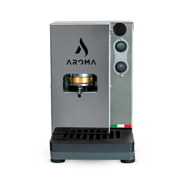 AROMA PLUS TOTAL Silberne Kapsel-Kaffeemaschine