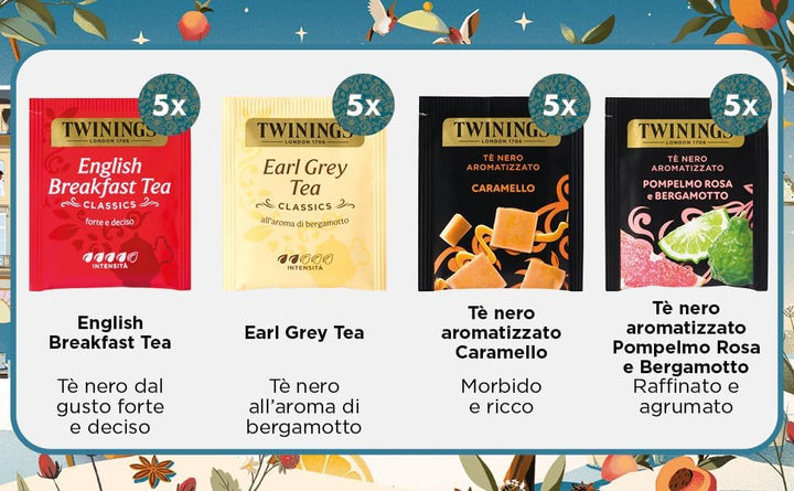 Twinings Geschenkdose mit gemischter Auswahl, 40 Filter