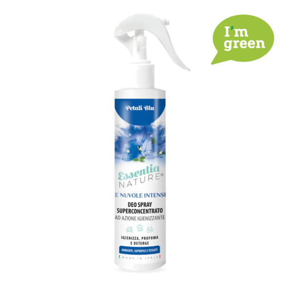 Duftendes Desinfektionsspray Le Nuvole di Essentia INTENSE - Blaue Blütenblätter 250 ml
