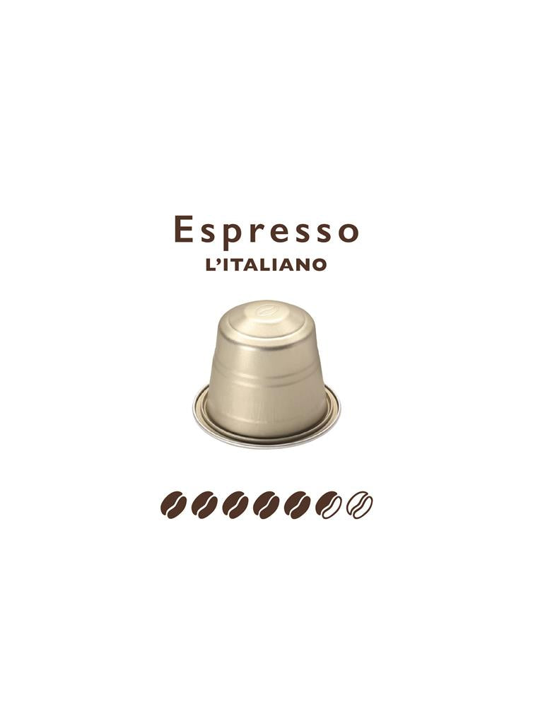 Kaffeekapseln Nespresso* kompatibel Espresso Italiano ALU 10 Kapseln