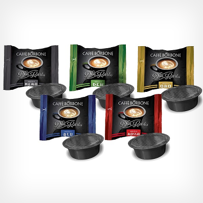 100 Capsule Caffè Don Carlo Miscela Blu compatibili A Modo Mio - Caffè Borbone | Mokashop