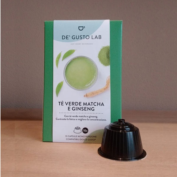 Te' Verde Matcha e Ginseng compatibile Dolce Gusto 10 capsule