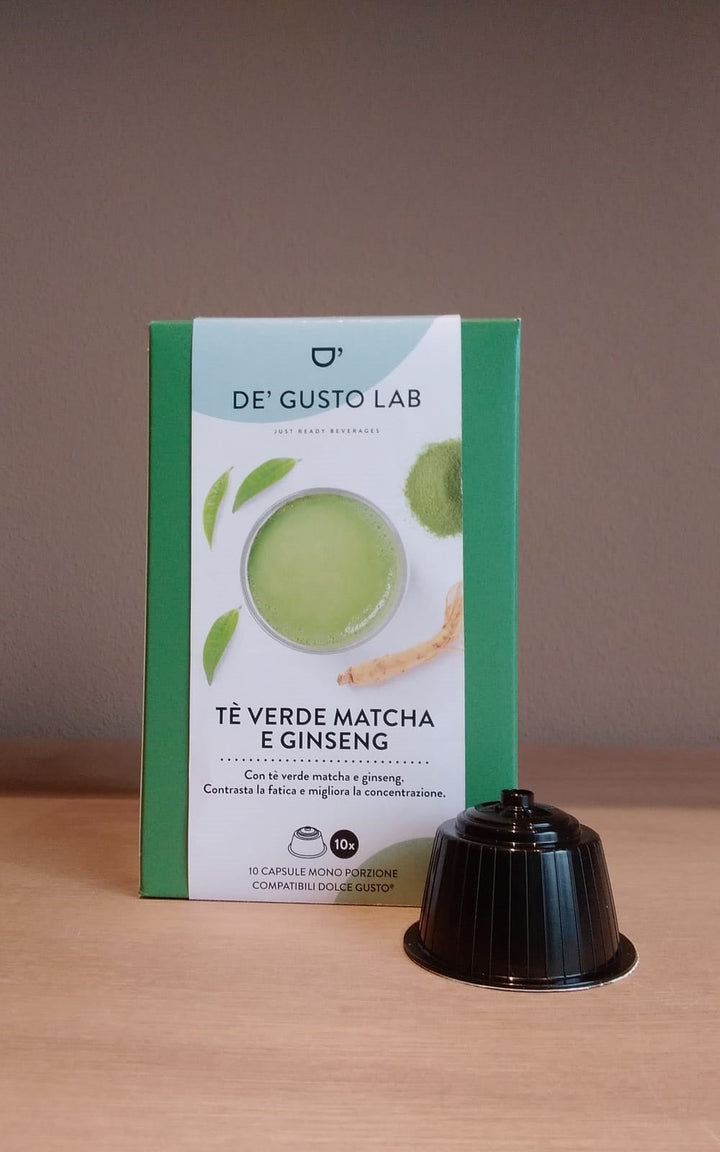 Te' Verde Matcha e Ginseng compatibile Dolce Gusto 10 capsule