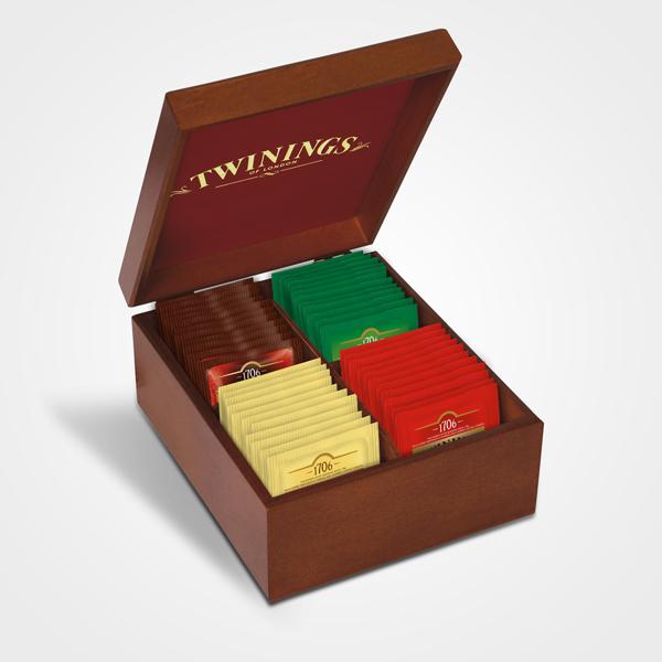 Twinings Exklusive Verpackung Holzkiste Mixed Selection 40 Filter