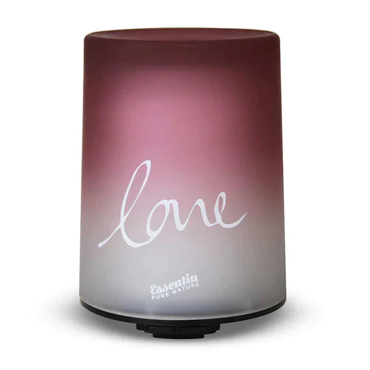 Ultraschalldiffusor aus Perlglas – „Love“ Rot