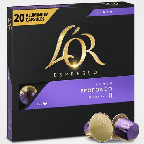 20 Capsule Caffè Profondo compatibili Nespresso - L'OR Espresso | Mokashop