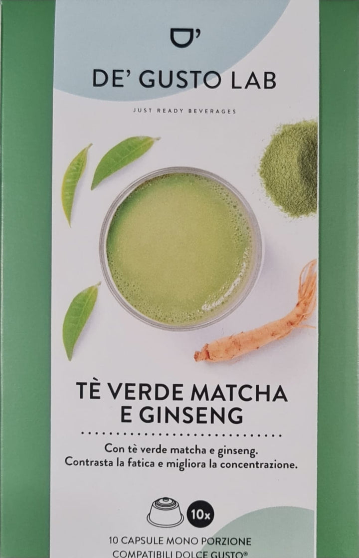 Te' Verde Matcha e Ginseng compatibile Dolce Gusto 10 capsule